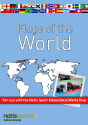 Flags of the World - For Notts Sport World Educational Map